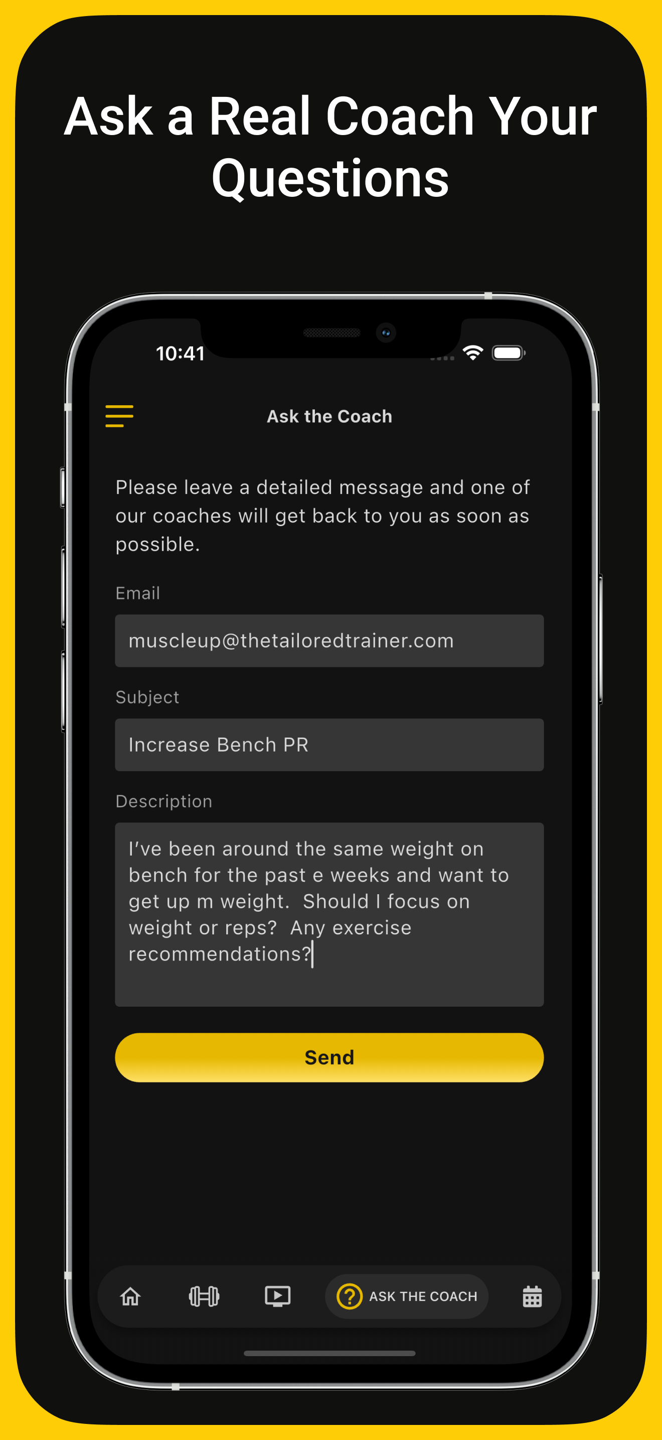 Tailored Trainer: Gym Workouts