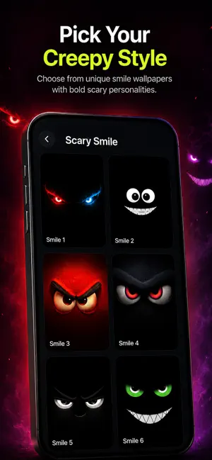 Scary Smile Live Wallpaper iPhone screenshot 3