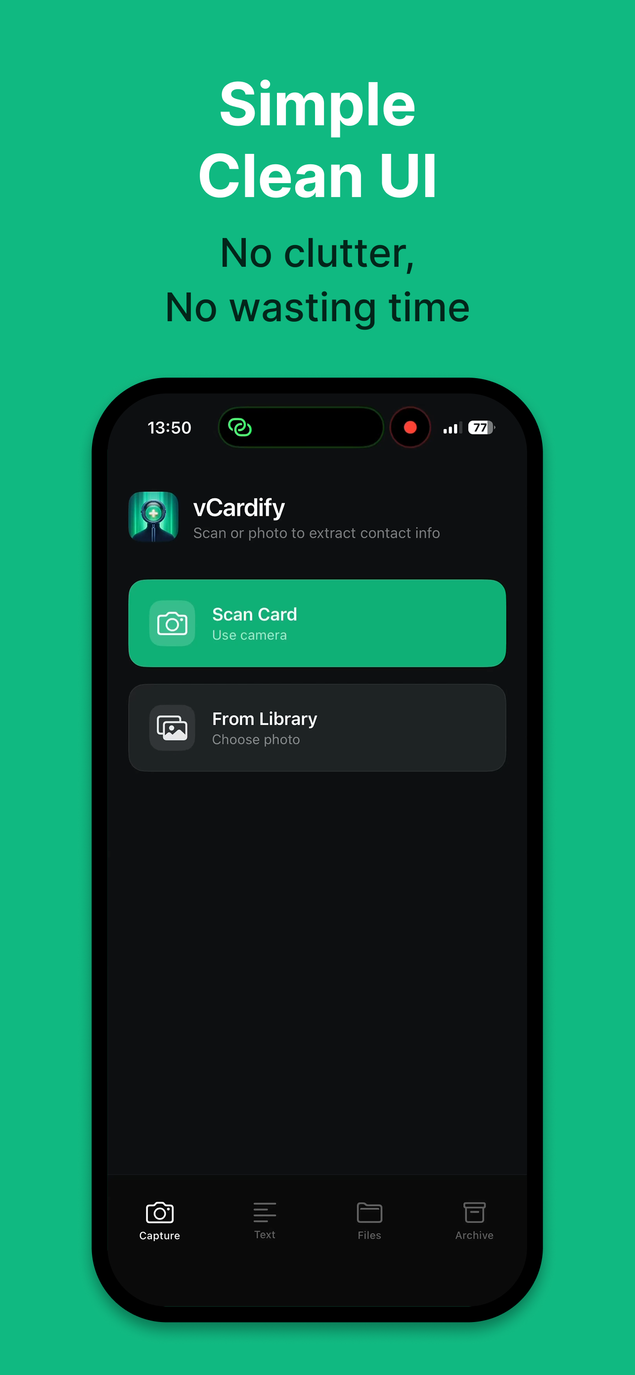 Business Card Scanner vCardify