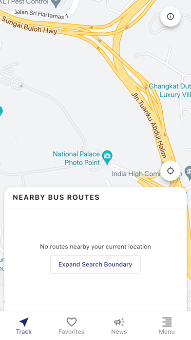 UNM Bus Screenshot
