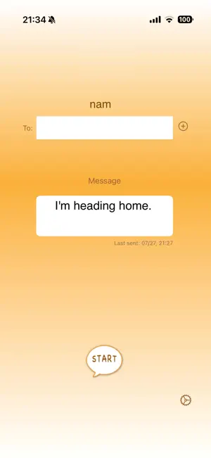 One-Tap Home Alert - SMS/Email screenshot 1