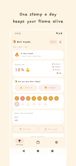 Quit Flour - Challenge Tracker screenshot 1