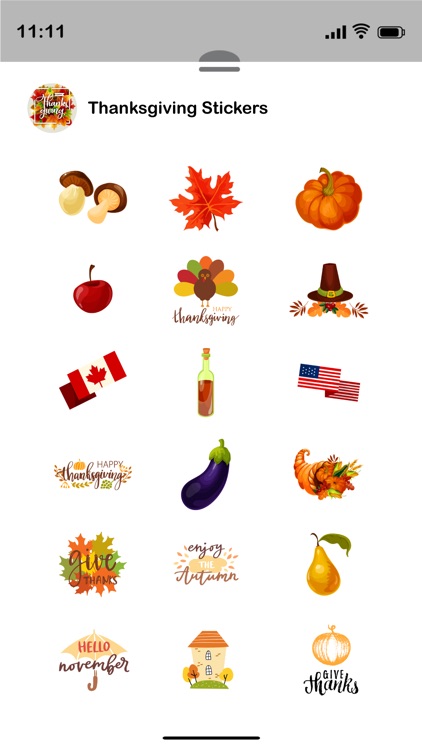 Thanksgiving Stickers!! screenshot-3