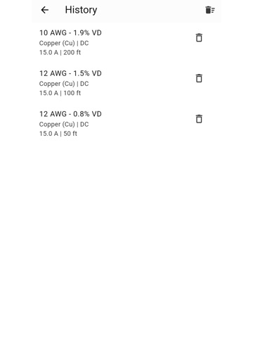 Solar Wire Sizer iPad screenshot