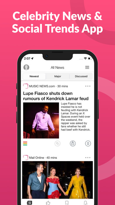 Celebrity News & Social Trends Screenshot