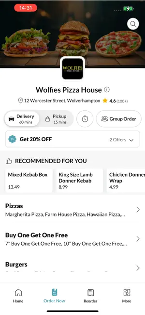 Wolfies Pizza House screenshot 3