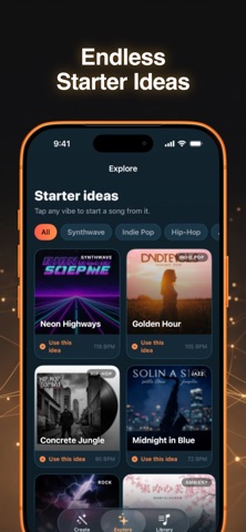 Boppy: AI Music Generator iPhone screenshot