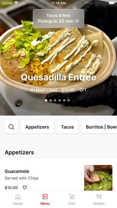 Tacos & Mas iPhone screenshot 2 - Food & Drink app