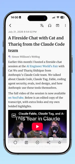 SmartRSS: RSS Reader & Podcast screenshot 2