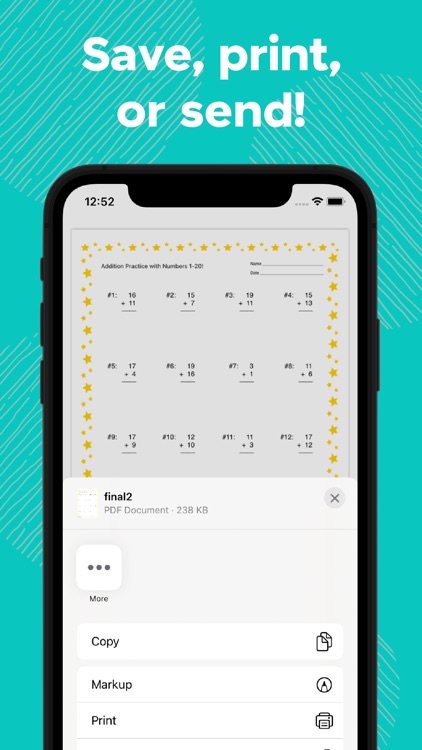 Math Worksheet Maker screenshot-5