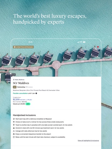 Luxury Escapes: Travel Deals iPad screenshot 1