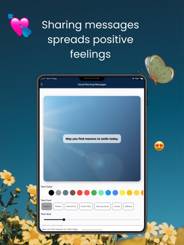 Good Morning & Night Messages iPad screenshot