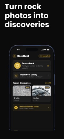 Rock Identifier : RockHunt AI iPhone screenshot