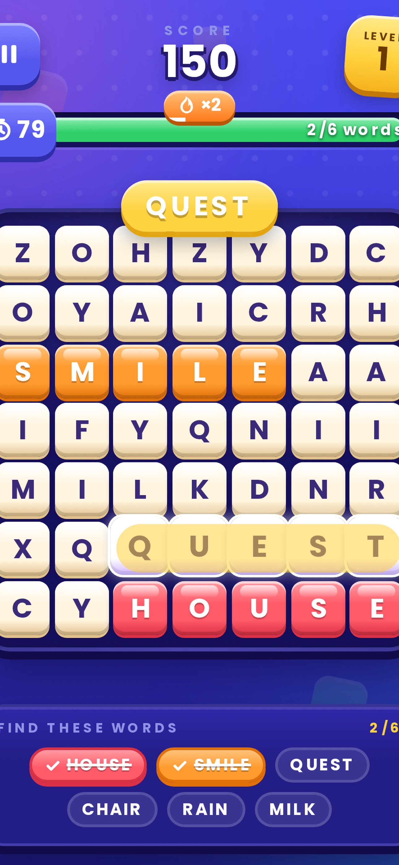 Screenshot 3 of Word Rush Puzzle