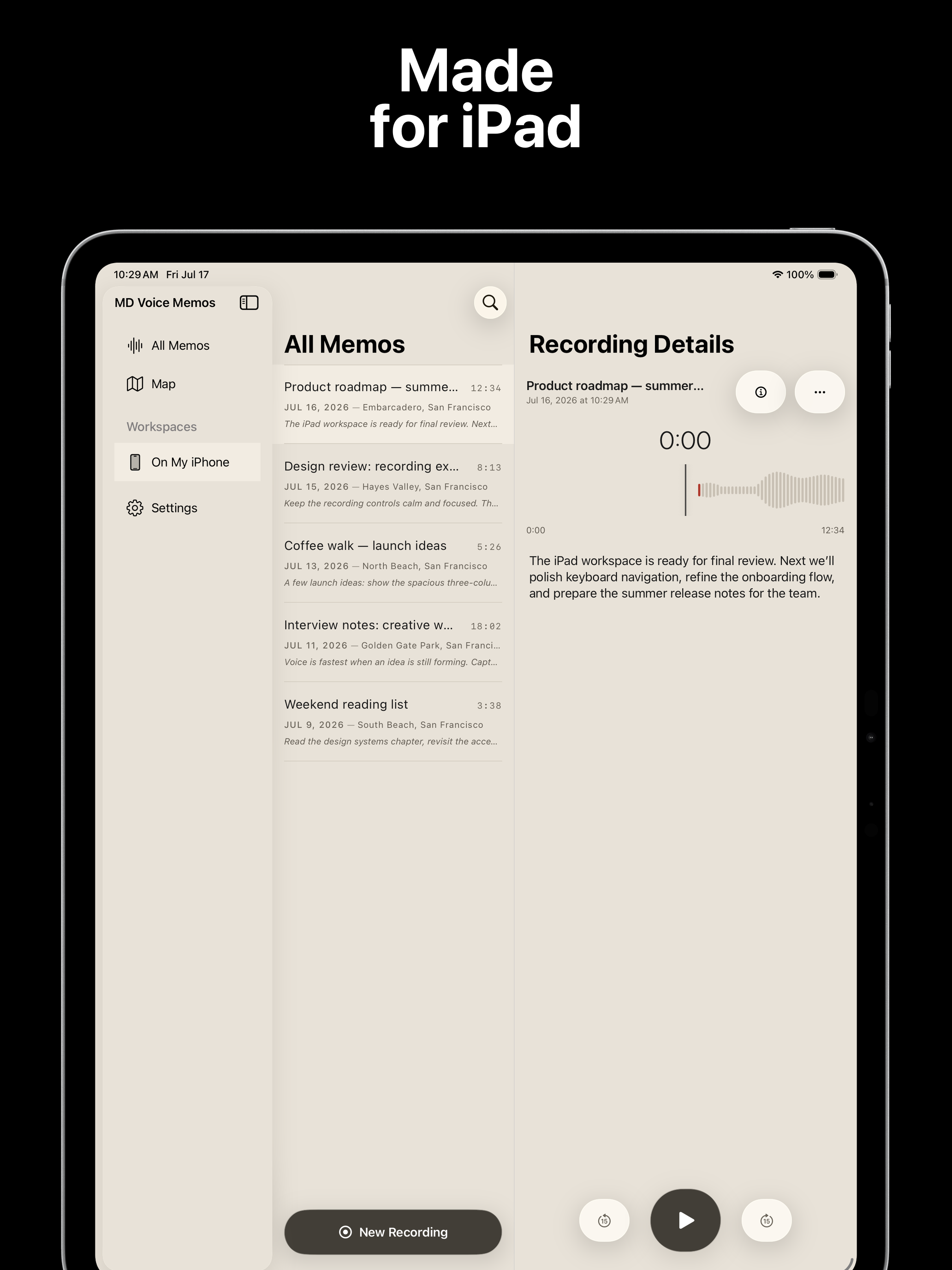 Markdown Voice Memos screenshot 8