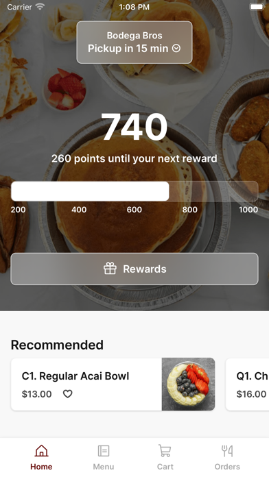 Bodega Bros iPhone screenshot 1 - Food & Drink app