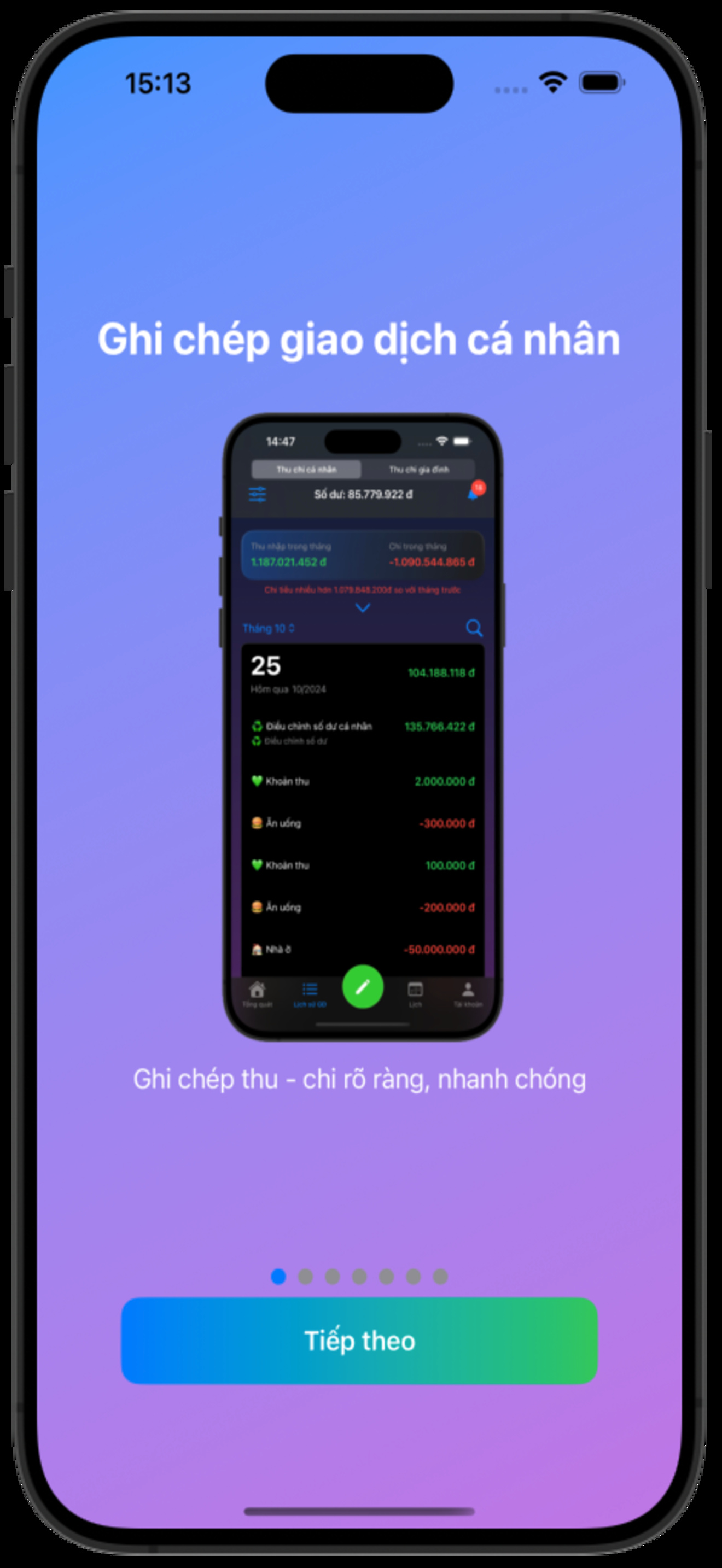 M-Money: Quản Lý Chi Tiêu GĐ