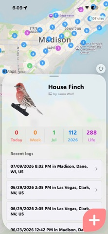Magpie - birding app iPhone screenshot