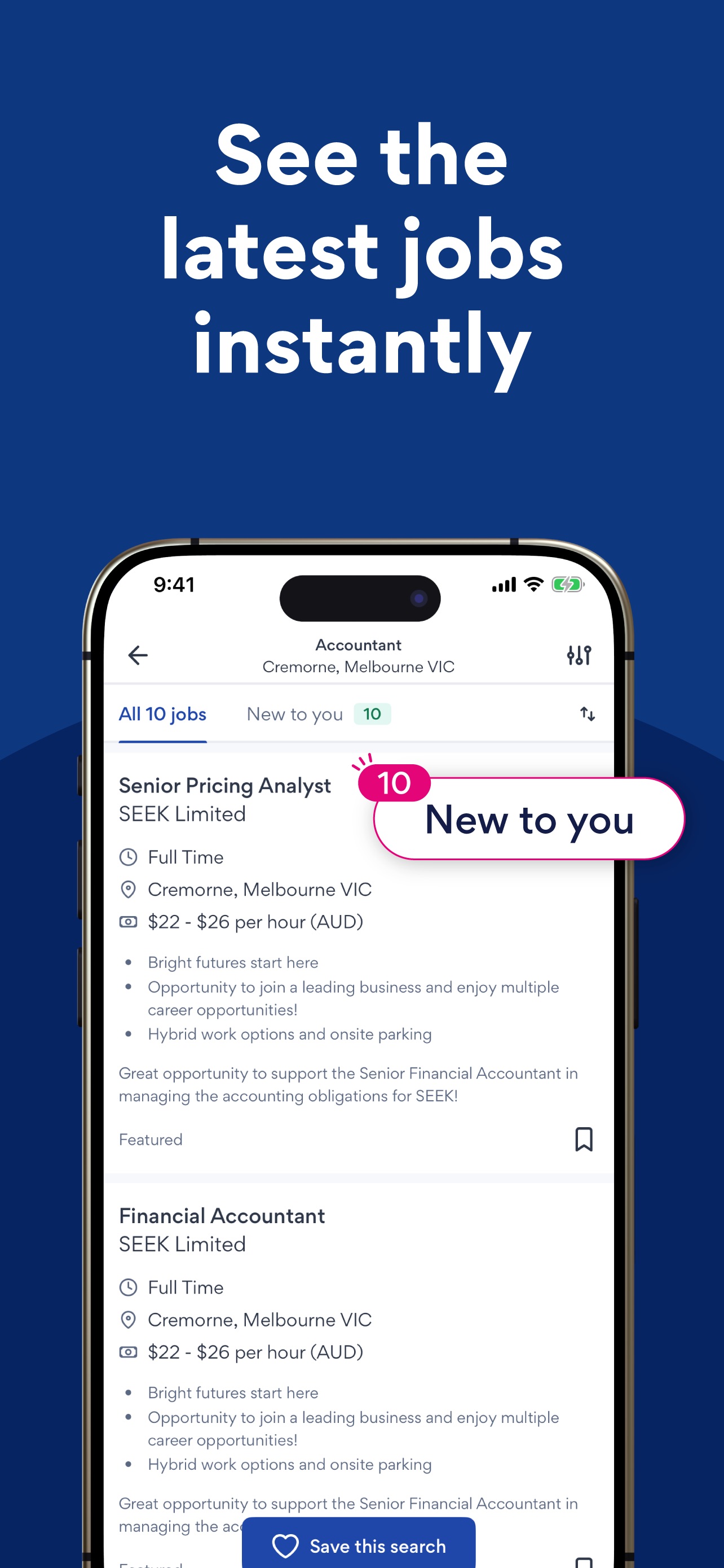 Screenshot 5 of SEEK Jobs Search & Employment