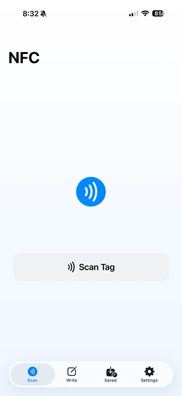 Screenshot #1 pour NFC Reader / Writer