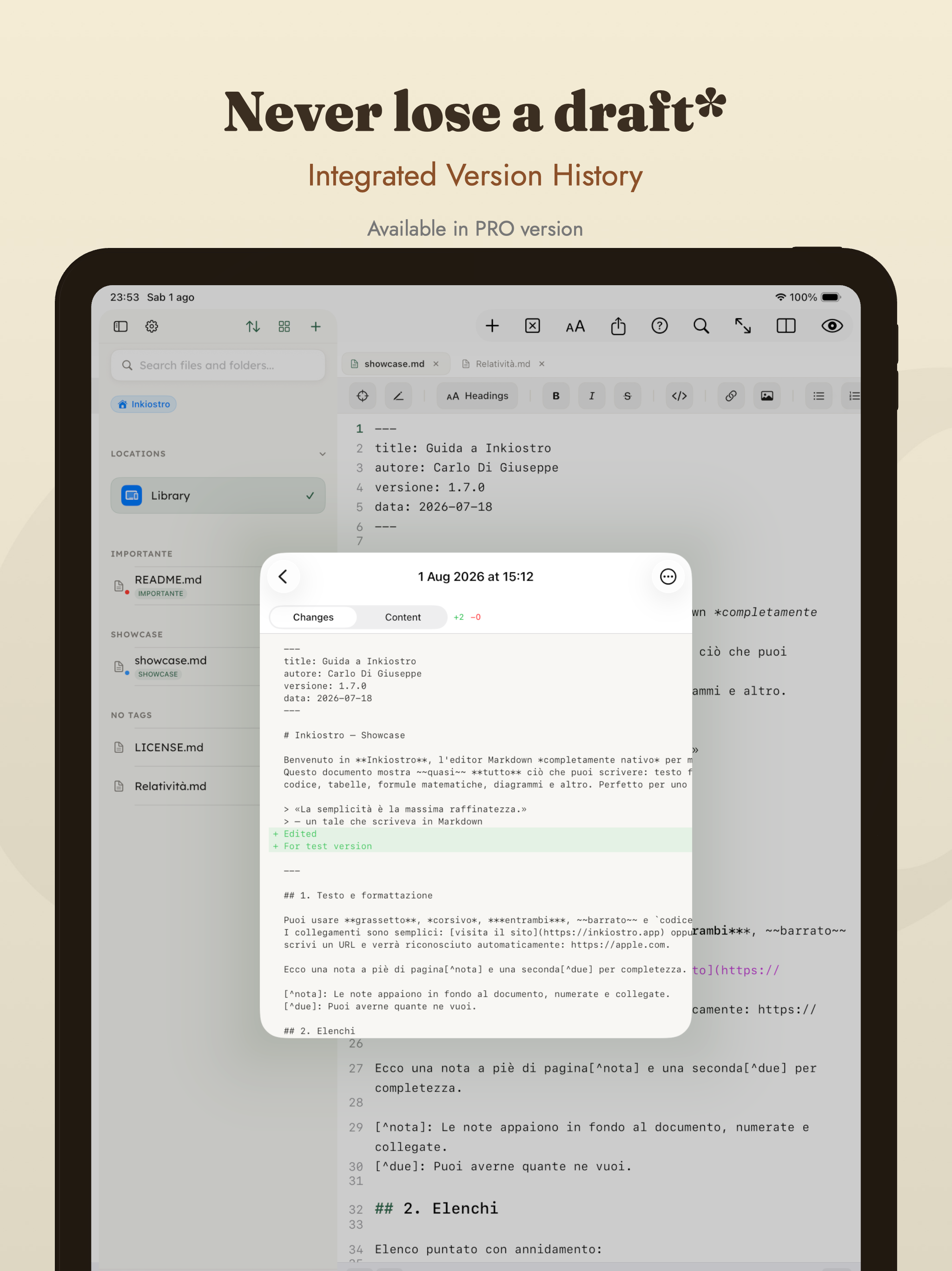 Inkiostro: Markdown Editor screenshot 14