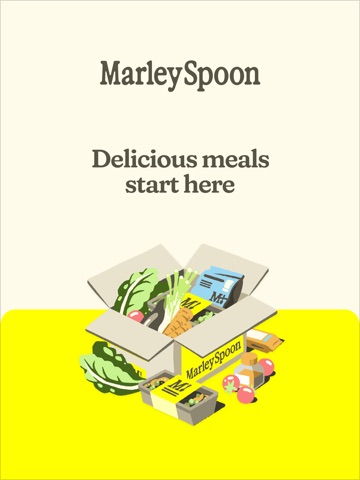 Marley Spoon iPad screenshot 1