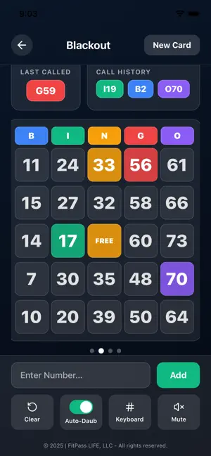 Bingo Player Plus screenshot 4