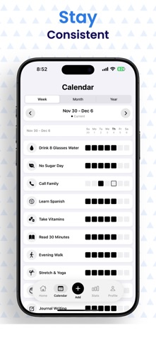 Milestone: Habit Tracker screenshot