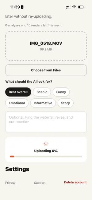 Vlog2Shorts: AI Clip Maker screenshot 3