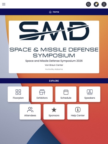 SMD Symposium App iPad screenshot