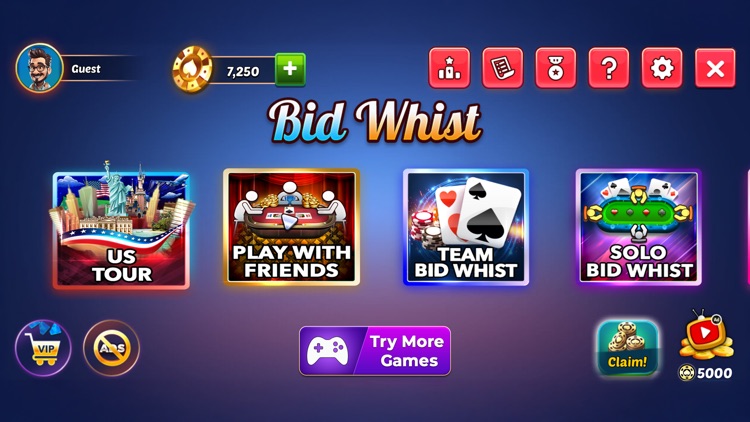 Bid Whist Spades Classic Games