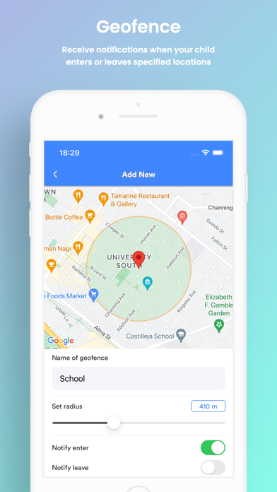 Parental Control App NannyHere Screenshot