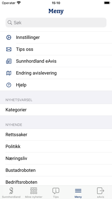 Sunnhordland Nyheitsapp Screenshot