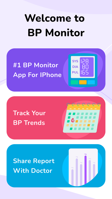 Blood Pressure App Screenshot