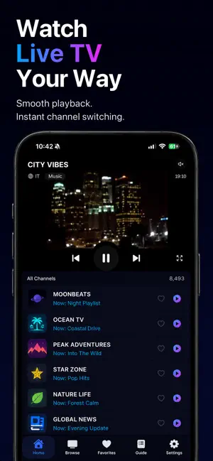 PixelPlay: IPTV M3U Xtream EPG screenshot 1