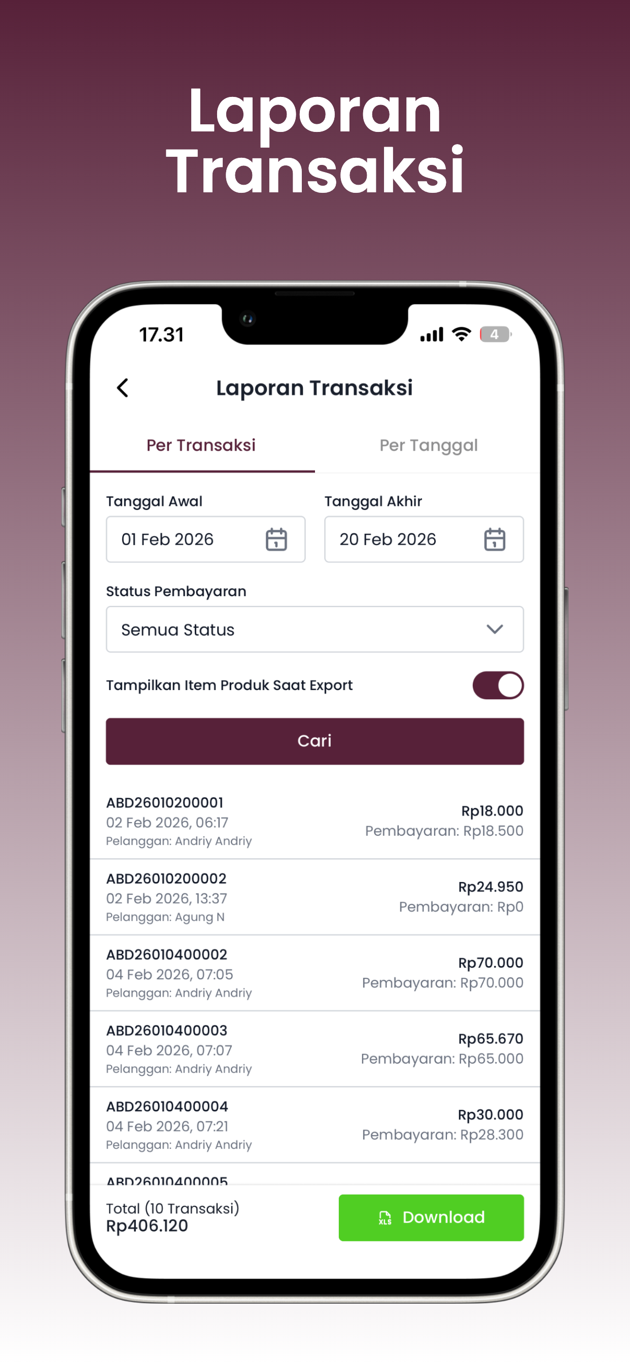 RentTap - Kasir Sewa/Rental screenshot 5