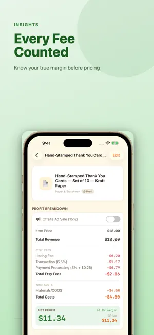 Seller Profit Tracker - Booth screenshot 4