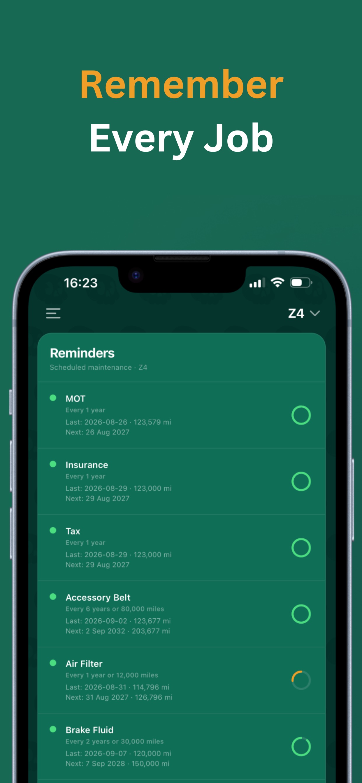 Screenshot 3 of Car Service Tracker: SimplCarz