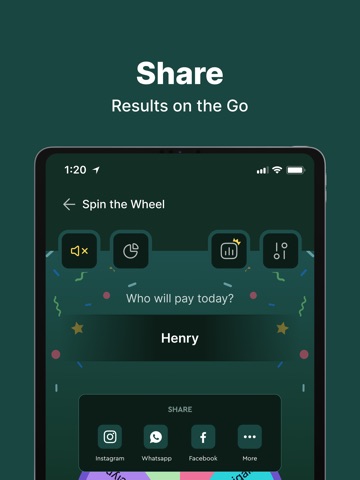Wheel of Names - Twirly iPad screenshot