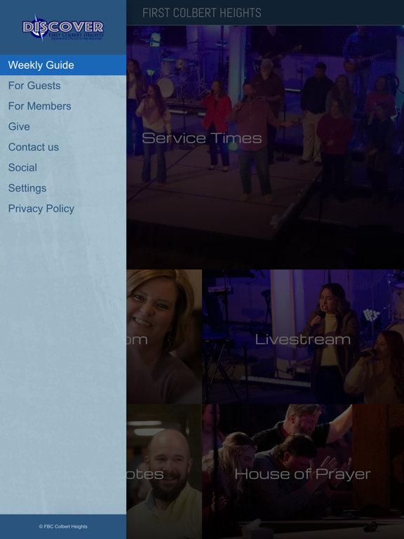 First Baptist Colbert Heights iPad screenshot 1 - Education app