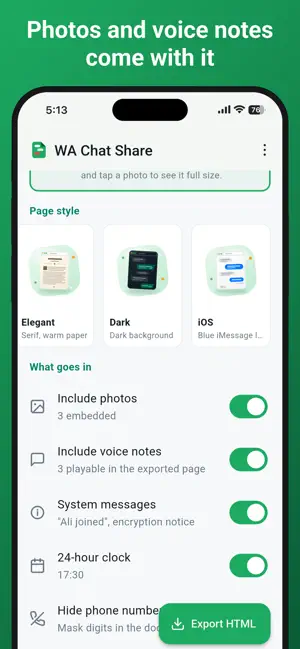 WA Chat Share screenshot 2