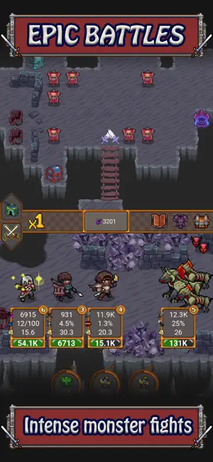 Cave Heroes 2:Idle Dungeon RPG screenshot 3
