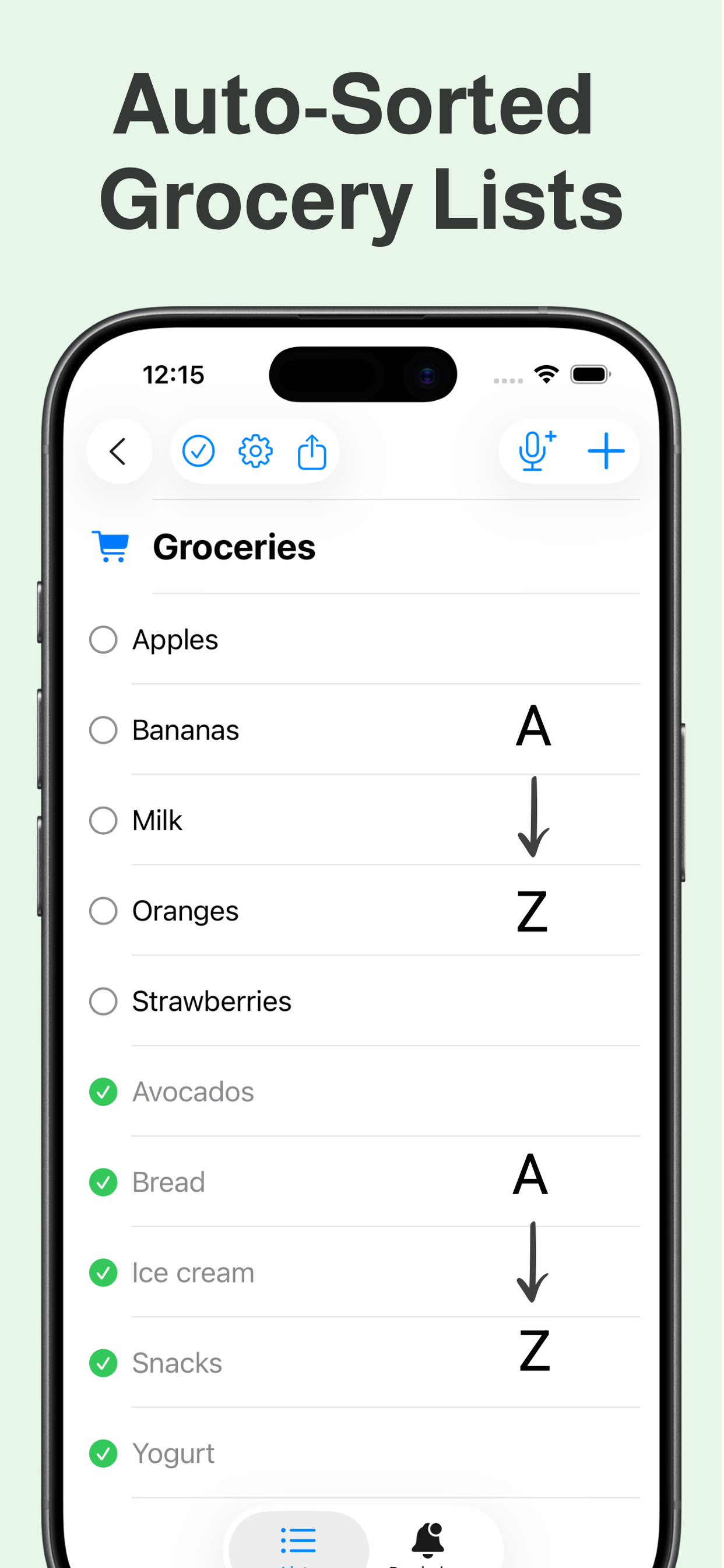 Bright List: Grocery List screenshot 2