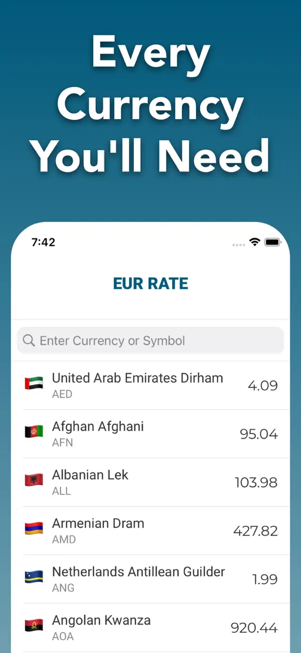 Screenshot #3 pour Currency Converter: Live Rates