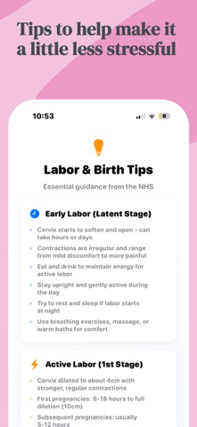 Contraction Timer Tracker Pro screenshot