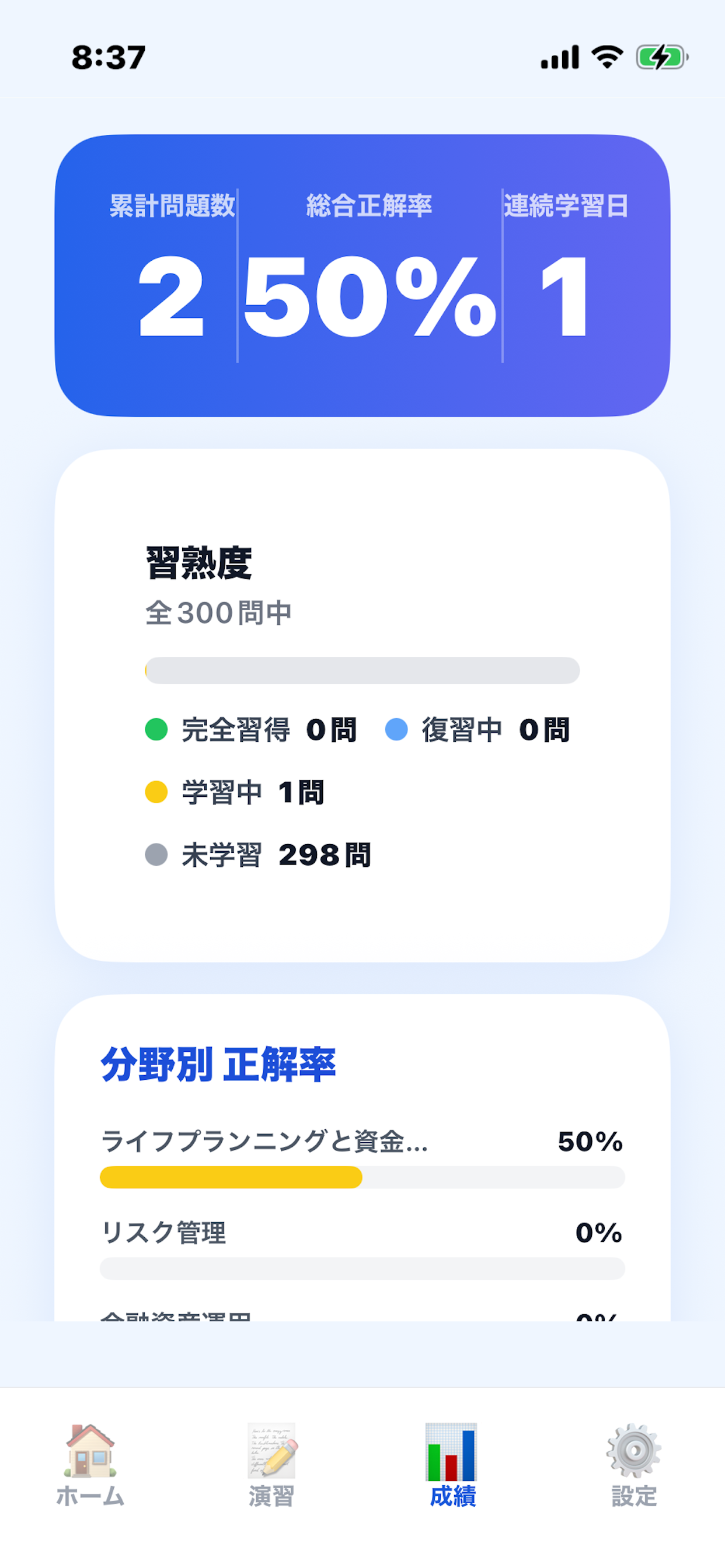 FP3級合格アプリ