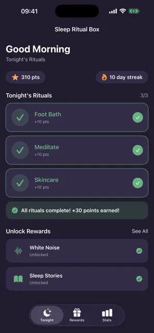 SleepRitualBox screenshot 2