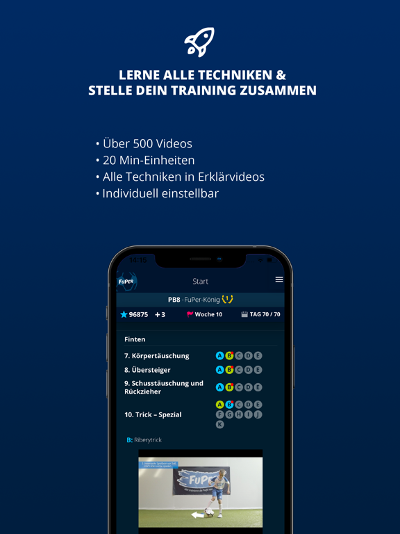 Screenshot #5 pour FuPer - Profi Fußballtraining