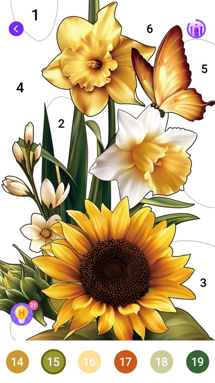 Halloween Color by Number Game screenshot-6