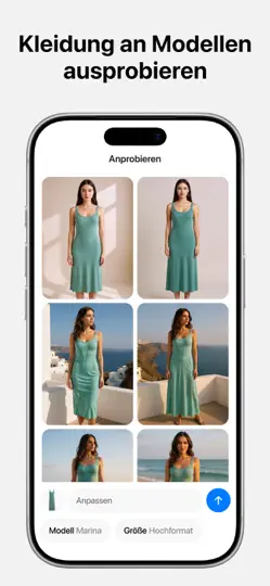 Screenshot von Pixelcut AI Photo Editor auf dem iPhone 6